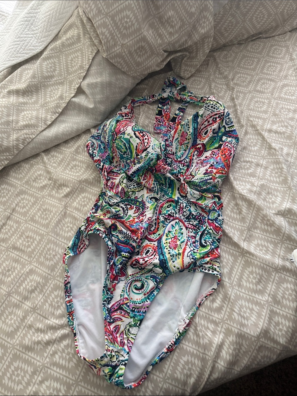 Lauren Ralph Lauren Women's Multicolor Paisley One-Piece Swimsuit